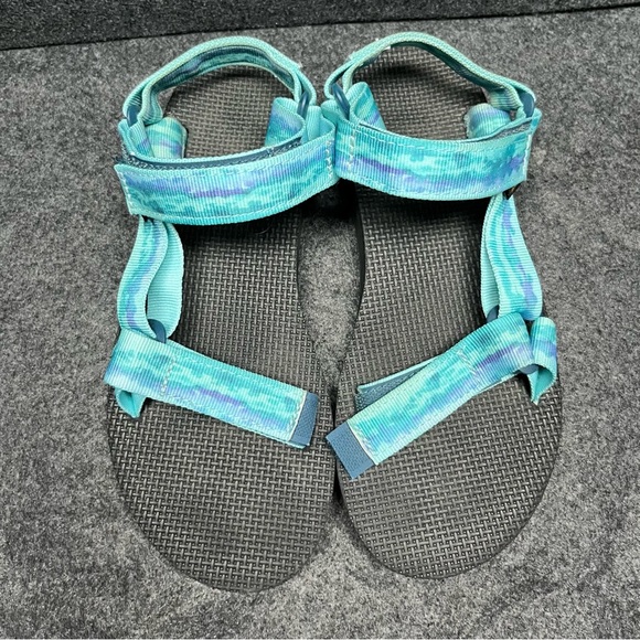 Teva Original Universal Tie-Dye Women's US Size 6 Blue Sandals Strappy Shoes - Picture 2 of 7